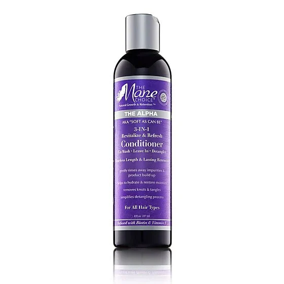 THE MANE CHOICE - Soft As Can Be Revitalize & Refresh 3-in-1 Co-Wash, Leave In, Detangler
