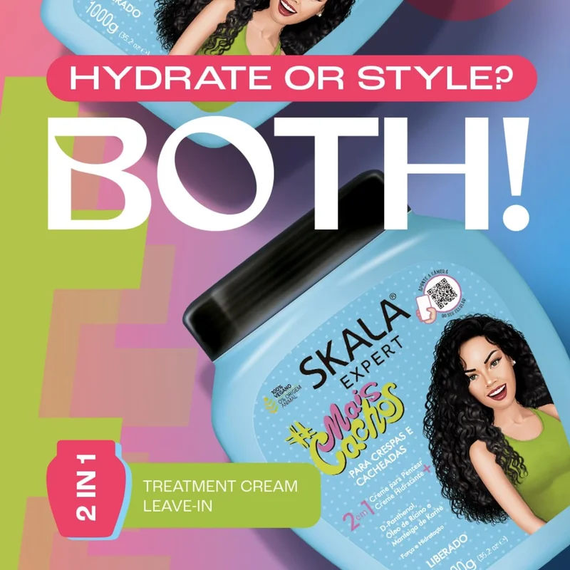 Skala Mais Cachos Treatment Cream And Leave In