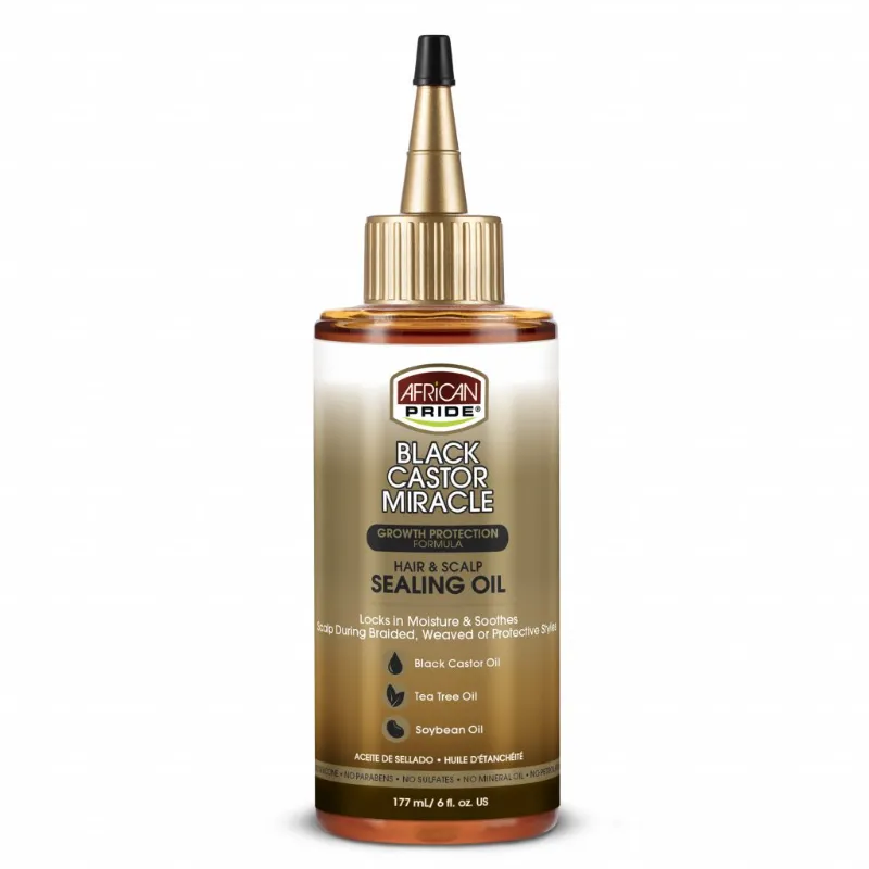 African Pride Black Castor Miracle Scalp Sealing Oil