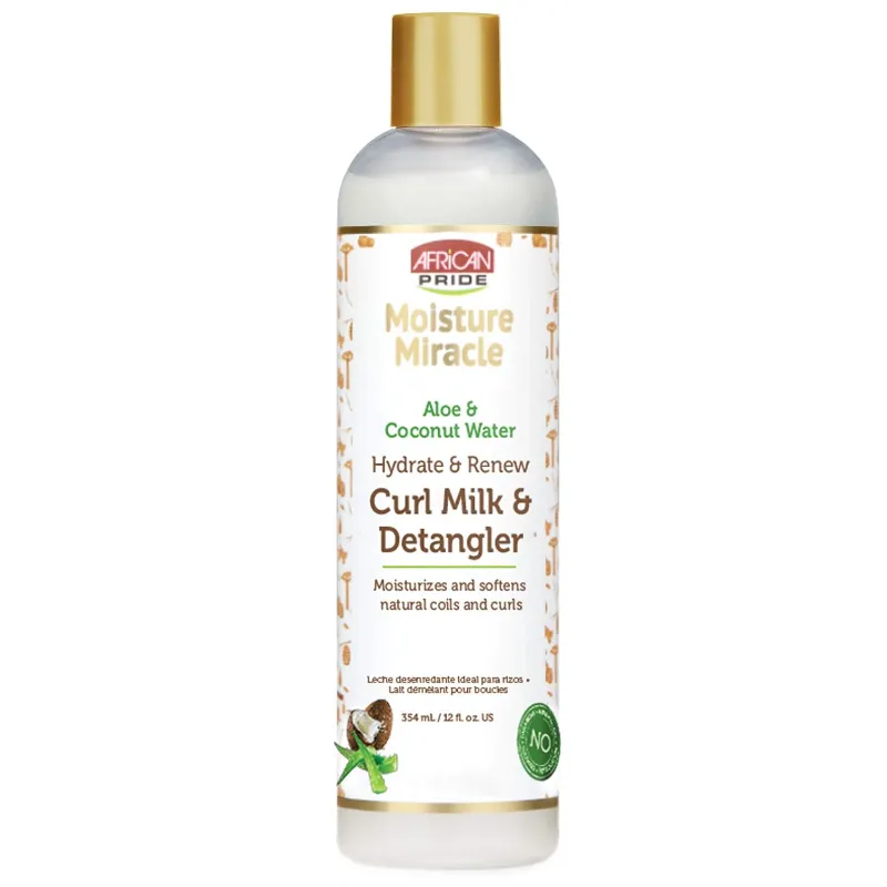 African Pride Moisture Miracle Hydrate &Amp; Renew Curl Milk &Amp; Hair Detangler