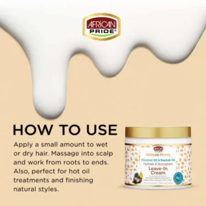 African Pride Moisture Miracle Coconut Oil And Baobab Oil Leave-In Cream