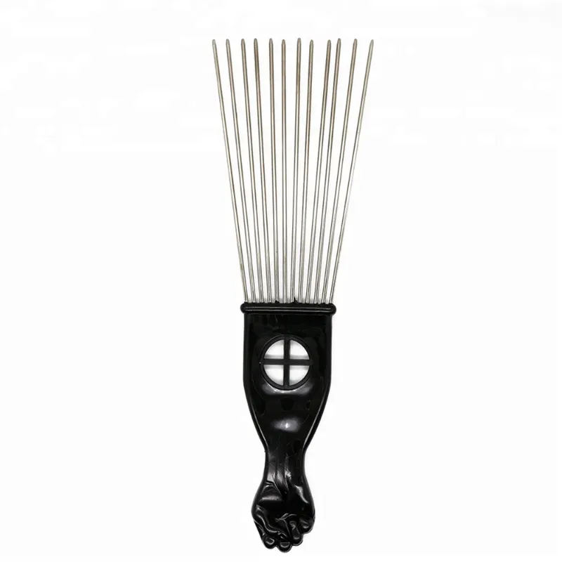 Afro Pick Comb Metal Pick Comb