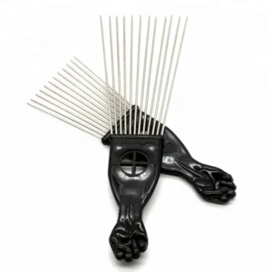 Afro Pick Comb Metal Pick Comb