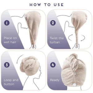 Microfiber Hair Towel Wrap