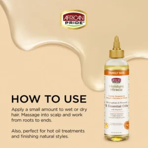 Moisture Miracle Castor, Grapeseed, Argan, Coconut & Olive 5 Essential Oils,