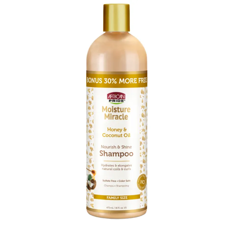 African Pride Moisture Miracle Honey And Coconut Oil Shampoo