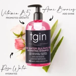 TGIN Rose Water Sulfate Free Hydrating Shampoo