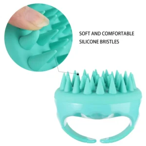Spot Soft Silicone Head Scalp Massage Comb Shampoo Brush
