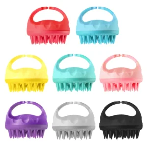 Spot Soft Silicone Head Scalp Massage Comb Shampoo Brush