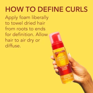 Creme of Nature Argan Oil Foaming Mousse,