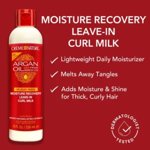 Creme of Nature Argan Oil Moisture Recovery Leave In Curl Milk