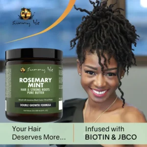 Sunny Isle Rosemary Mint Hair and Strong Roots Butter 8oz