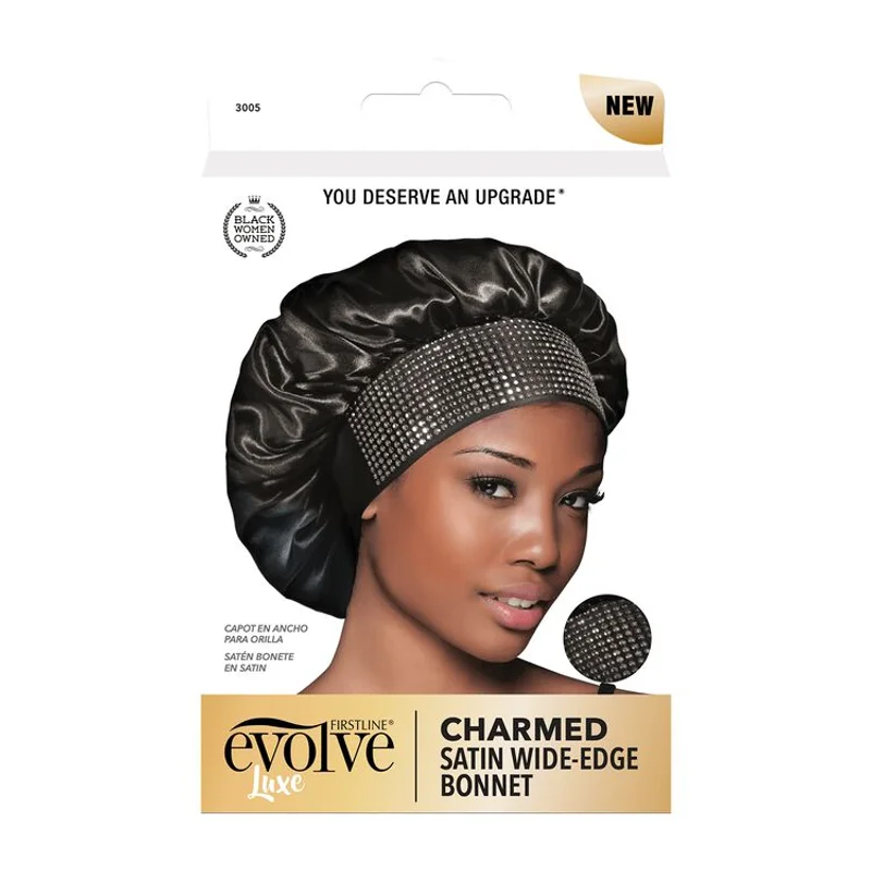 Evolve Charmed Satin Wide-Edge Bonnet