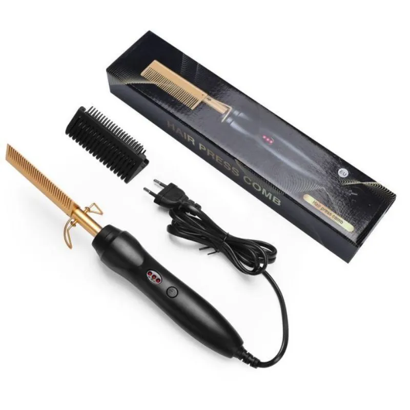 Gold Ceramic Press Comb