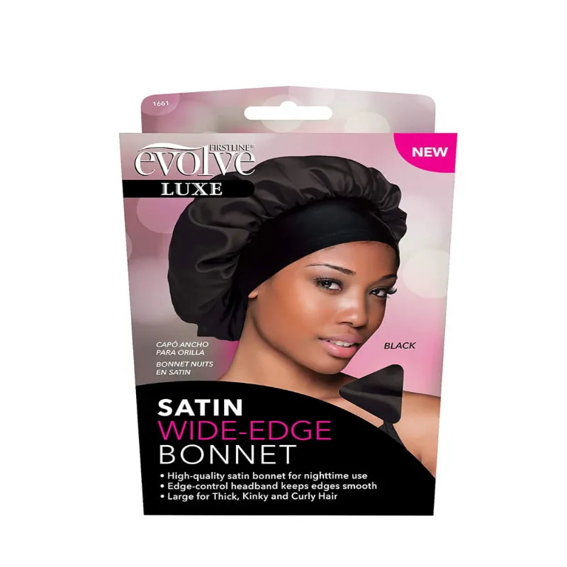 Evolve luxe satin wide edge bonnet