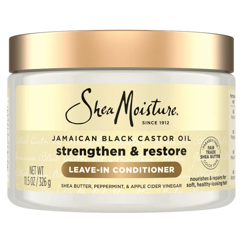 Shea Moisture Jamaican Black Castor Oil Strengthen And Restore Leave-In Conditioner