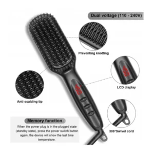 3 in 1 Power Straightener Brush