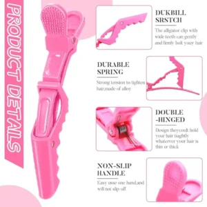 Crocodile Hair Clips 5 pieces