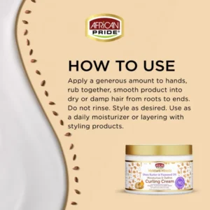 Moisture Miracle Shea Butter & Flaxseed Oil Curling Cream