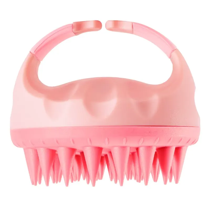 Spot Soft Silicone Head Scalp Massage Comb Shampoo Brush P