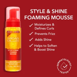 Creme of Nature Argan Oil Foaming Mousse,