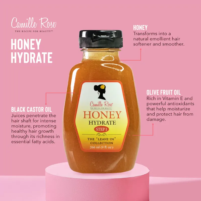 Camille Rose Honey Hydrate Leave In Conditioner .